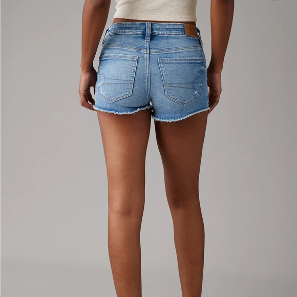 Size 2, blue, Next Level Stretch American Eagle Jean Shorts. - Picture 3 of 10